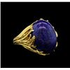 Image 1 : Lapis Ring - 14KT Yellow Gold