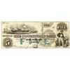 Image 1 : 1853 $5 The Cochituate Bank, Boston, MA Obsolete Bank Note