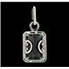 Image 2 : 15.42 ctw Aquamarine and Diamond Pendant - 18KT White Gold