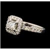 Image 1 : 0.89 ctw Diamond Ring - 14KT White Gold