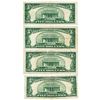 Image 2 : Lot (4) 1953 $5 Silver Certificate Notes