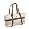 Image 2 : Burberry Beige Brown Canvas Leather Shoulder Bag