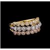 Image 1 : 1.05 ctw Diamond Ring - 14KT Tri Color Gold