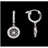 Image 2 : 0.66 ctw Diamond Earrings - 14KT White Gold