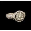 Image 1 : 14KT White Gold 2.62 ctw Diamond Ring