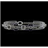 14KT White Gold 2.56 ctw Sapphire and Diamond Bracelet