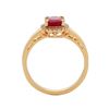 Image 2 : 1.7 ctw Ruby and Diamond Ring - 10KT Yellow Gold