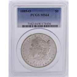 1885-O $1 Morgan Silver Dollar Coin PCGS MS64