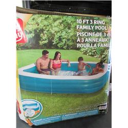 Play Day 10 ft 3 ring Family Pool / untested