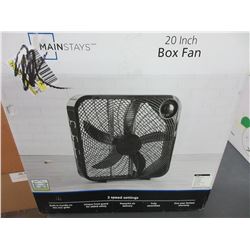 New 20 inch Box Fan with 3 speed settings / Tested working