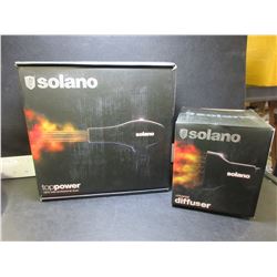 New Solano Top Power Professional Hair Dryer & New Diffuser