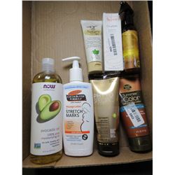 Flat of New Skin Creams and Oils