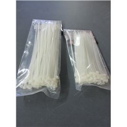 2 New Pack of 100 each Cable/Zip ties / 8 inch and 6 inch