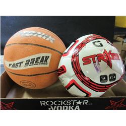 Basket Ball and Soccer Ball