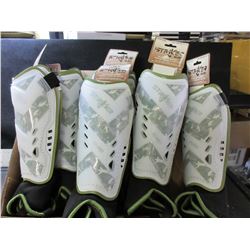 Lot of 7 Striker Euro Soccer Shin Guards ages 6 - 12