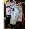 Image 1 : Lot of 4 Striker Euro Soccer Shin Guards ages 3-5 & 12+ & socks