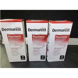 3 New Dermarest Psoriasis Medicated Shampoo + Conditioner 8fl oz each