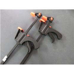 2 New Ratcheting 12 inch Bar Clamps