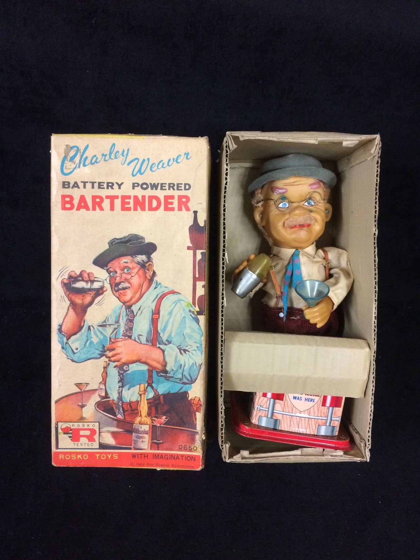 Automate Japonais 1960s - Rosko Charlie Weaver BARTENDER - Électrique/piles