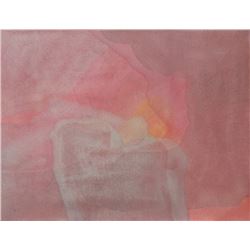 Donald Gerola, Abstract Rose, Sand Fresco on Panel
