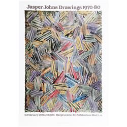 Jasper Johns, Drawings 1970-1980 at Margo Leavin Gallery, Lithographic Poster