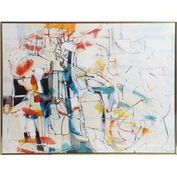 Dimitri Petrov, Primary Abstract, Watercolor Painting