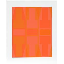 Arthur Boden, T Series (Orange), Serigraph