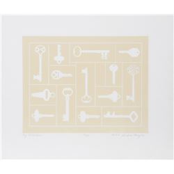 Sondra Mayer, Key Collection, Intaglio Aquatint Etching