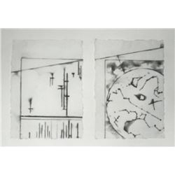 Bimal Banerjee, Zenith, Diptych Fumage