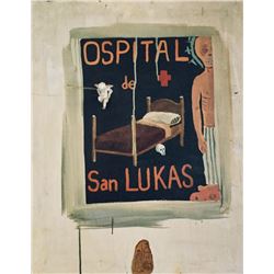Manuel Ocampo, Ospital San Lukas, Mixed Media Painting