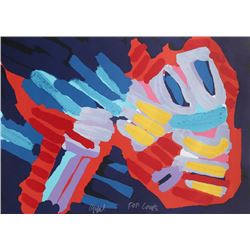 Karel Appel, Sleepy Bird, Lithograph
