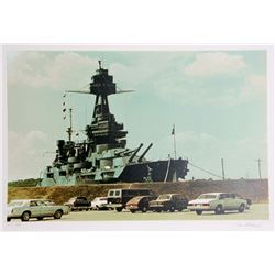 Tom Blackwell, Battleship Texas, Serigraph