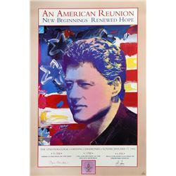 Peter Max, Bill Clinton Inaugural, An American Reunion II, Poster