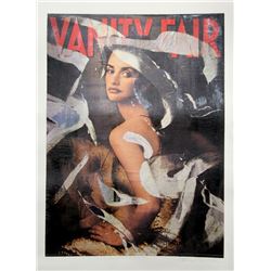 Mimmo Rotella, Vanity Fair (Penelope Cruz), Serigraph with collage