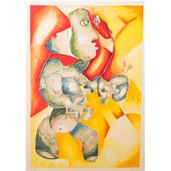 Alexandra Nechita, Green Tea, Lithograph