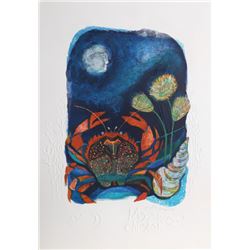 Judith Bledsoe, Cancer from the Zodiac of Dreams Series, Lithograph