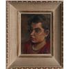 Image 1 : John Canaday, Girl In Red, Oil Painting