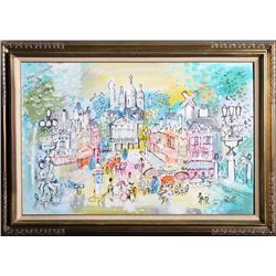 Charles Cobelle, Sacre Coeur, Acrylic Painting