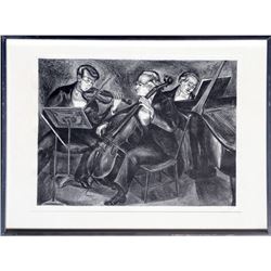 Mervin Jules, The Orchestra, Lithograph