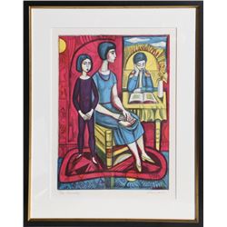 Irving Amen, Family, Lithograph