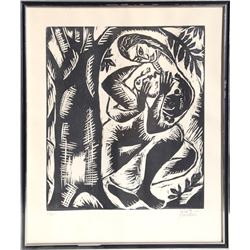 Reuven Rubin, Untitled from Godseekers Portfolio, Woodcut