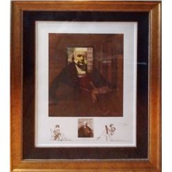 Salvador Dali, Rembrandt (Portrait du Peintre pa Lui-Meme), Lithograph