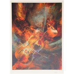 Leonardo Nierman, Mahler from the Sound of Color Portfolio, Lithograph