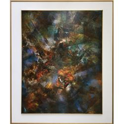 Leonardo Nierman, Abstract, Oil Painting