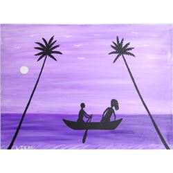 L. Isaac, Loveboat, Oil Painting