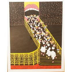 Guy Buffet, Open Wide Waiters, Lithograph