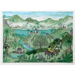 Jack Hofflander, Donkey Ride, Serigraph