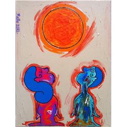 Melvin Williams (aka Melle), Sunshine and Staring, Acrylic Painting