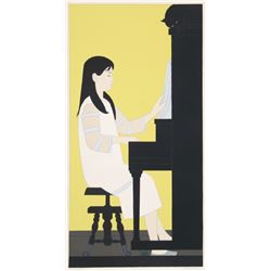 Will Barnet, Girl at Piano, Serigraph