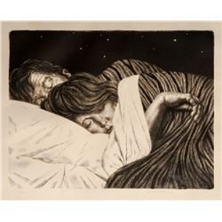 Joseph Hirsch, Dreamers, Lithograph